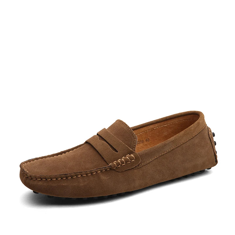Casual loafers i ruskind