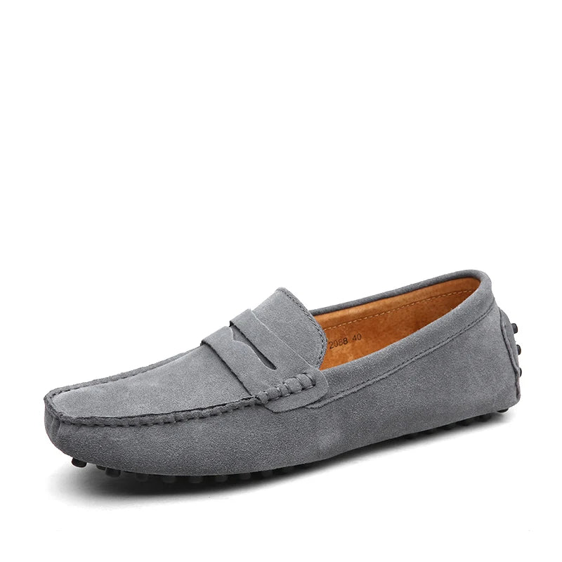 Casual loafers i ruskind