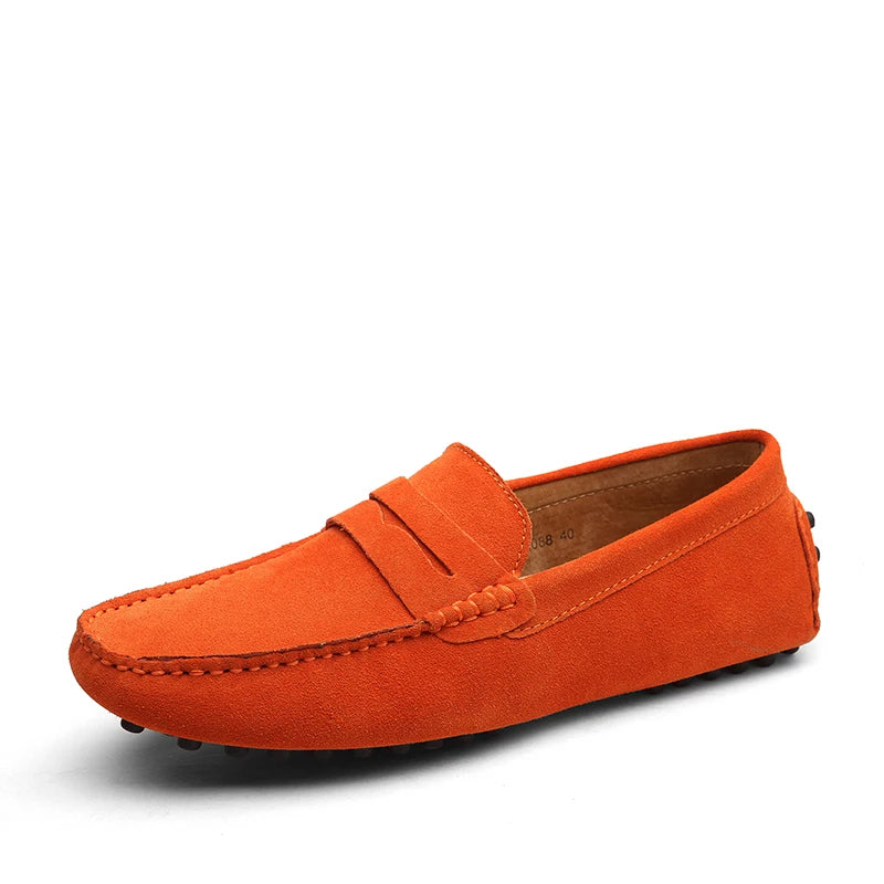 Casual loafers i ruskind