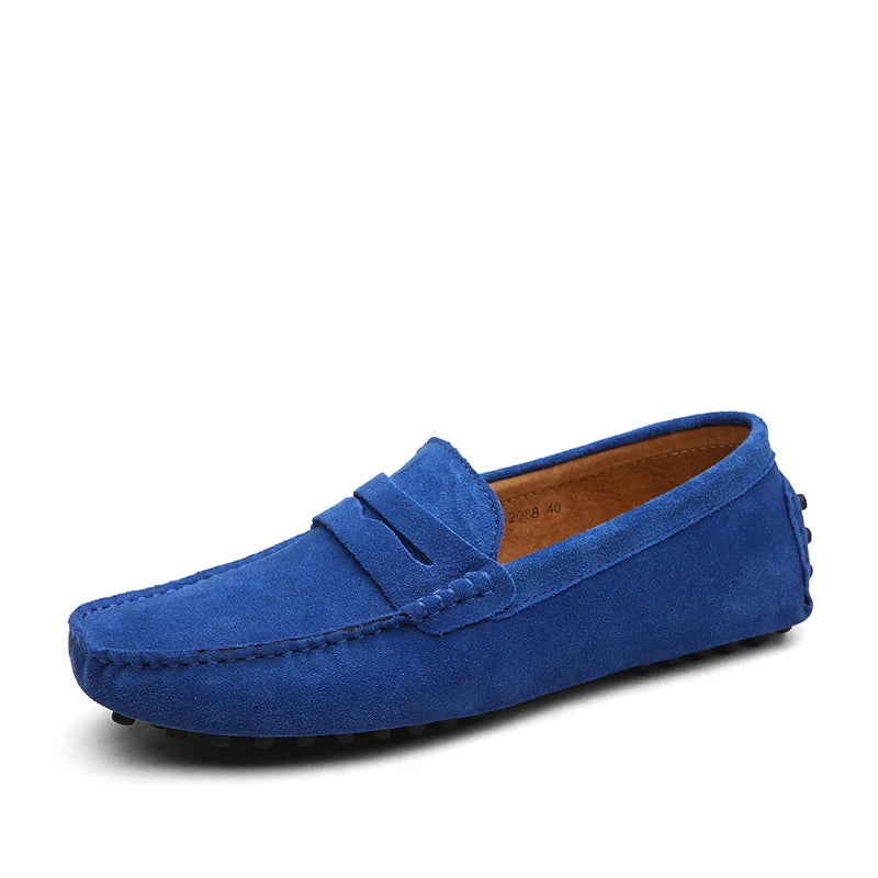 Casual loafers i ruskind