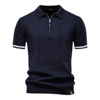 Tobias | Vertikal strikket polo
