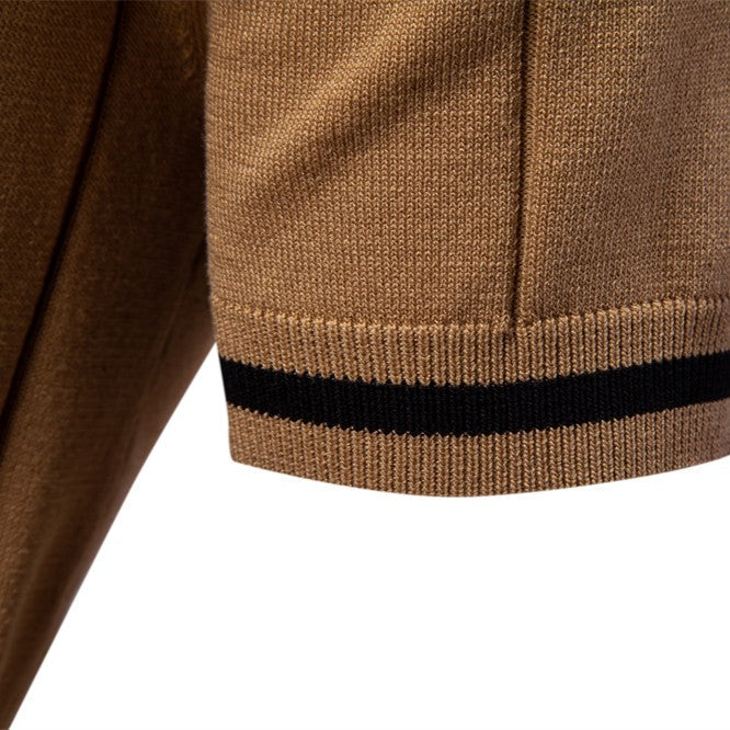 Tobias | Vertikal strikket polo