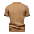 Tobias | Vertikal strikket polo