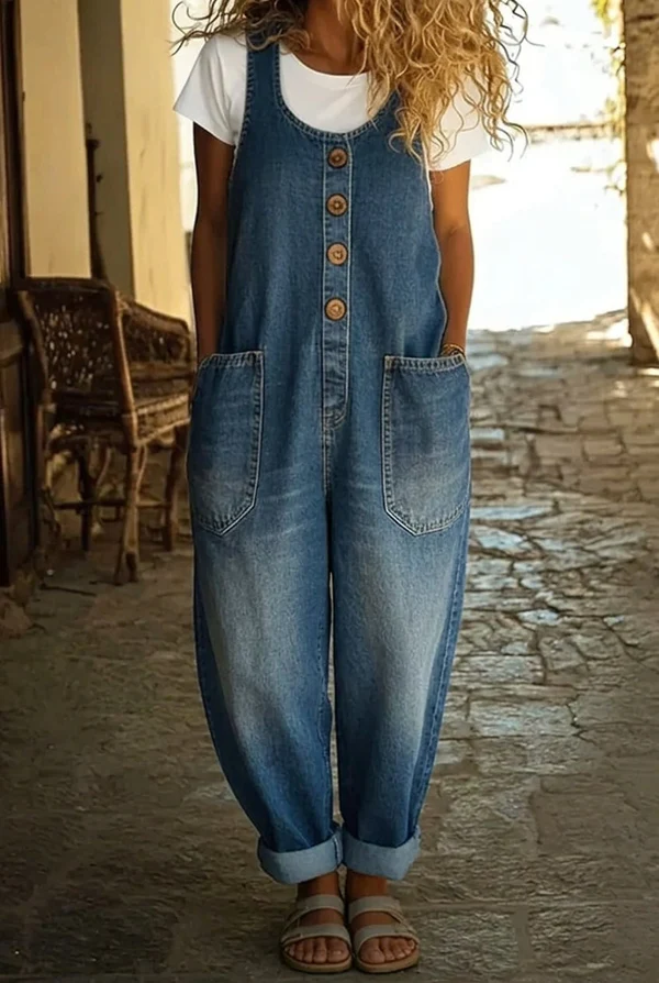 Lenna – Vintage denim jumpsuit