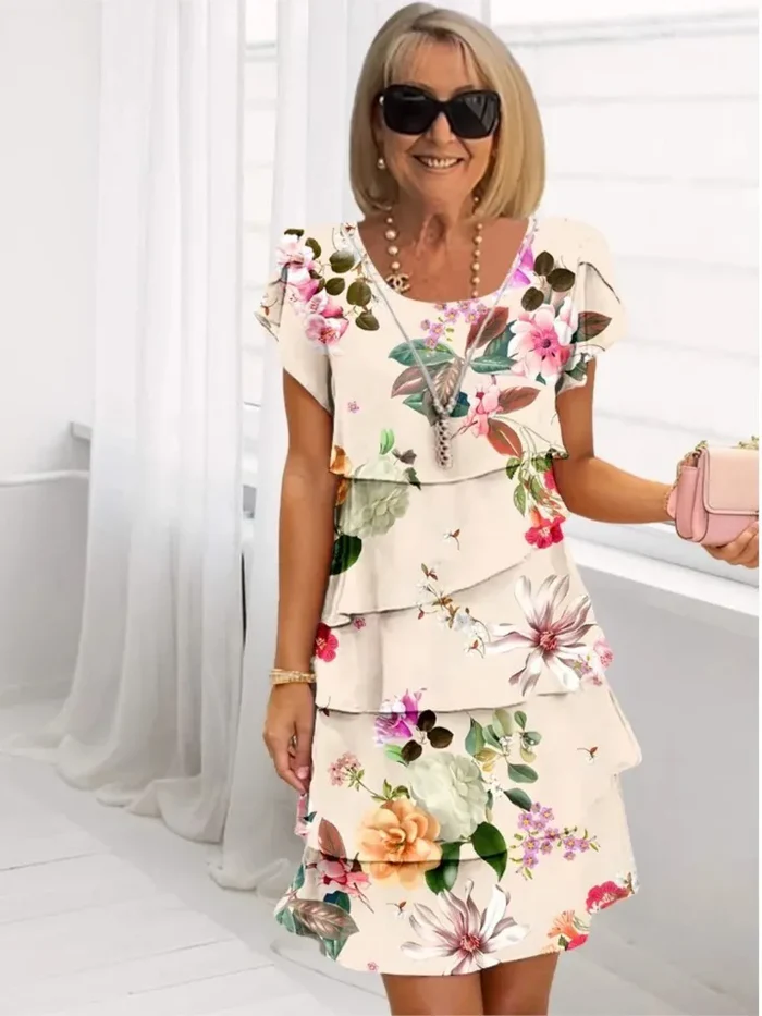 Helena™  |  Floral  layer dress