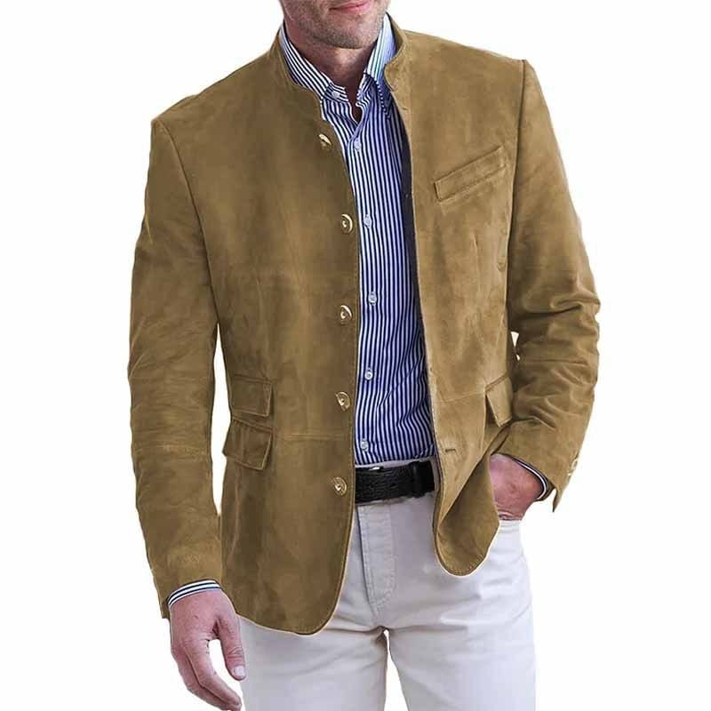 Julius | Luksuriøs blazer i ruskindslignende materiale