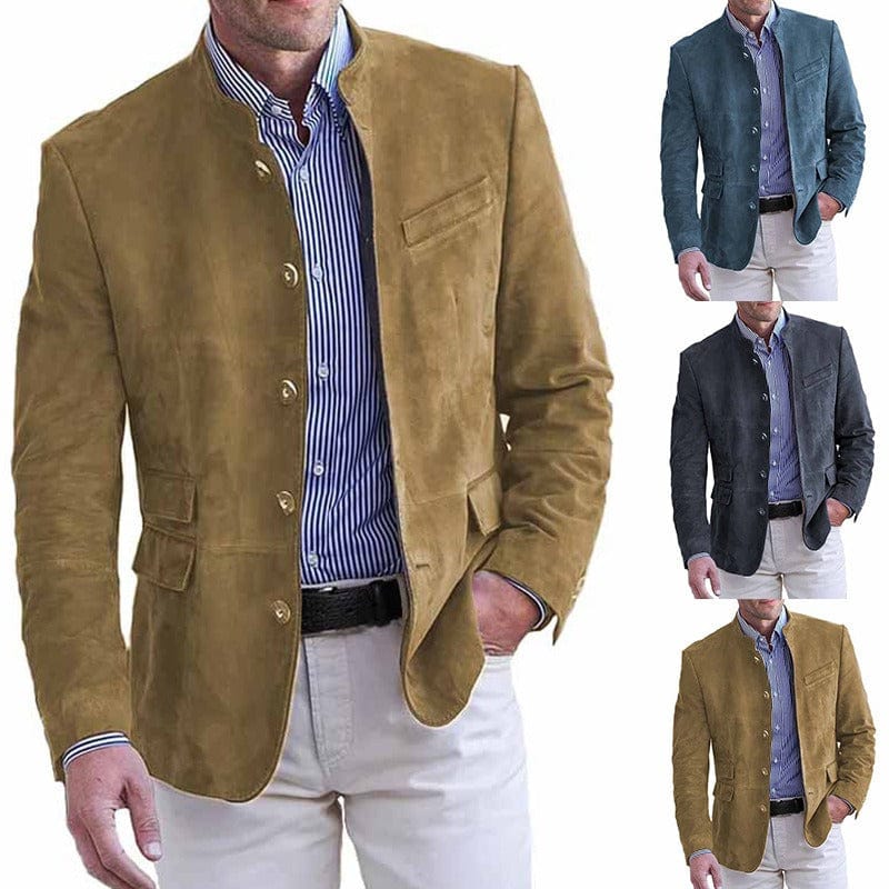 Julius | Luksuriøs blazer i ruskindslignende materiale
