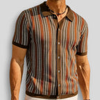Armand | Stribet strikket polo