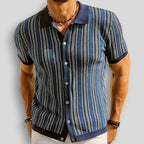 Armand | Stribet strikket polo