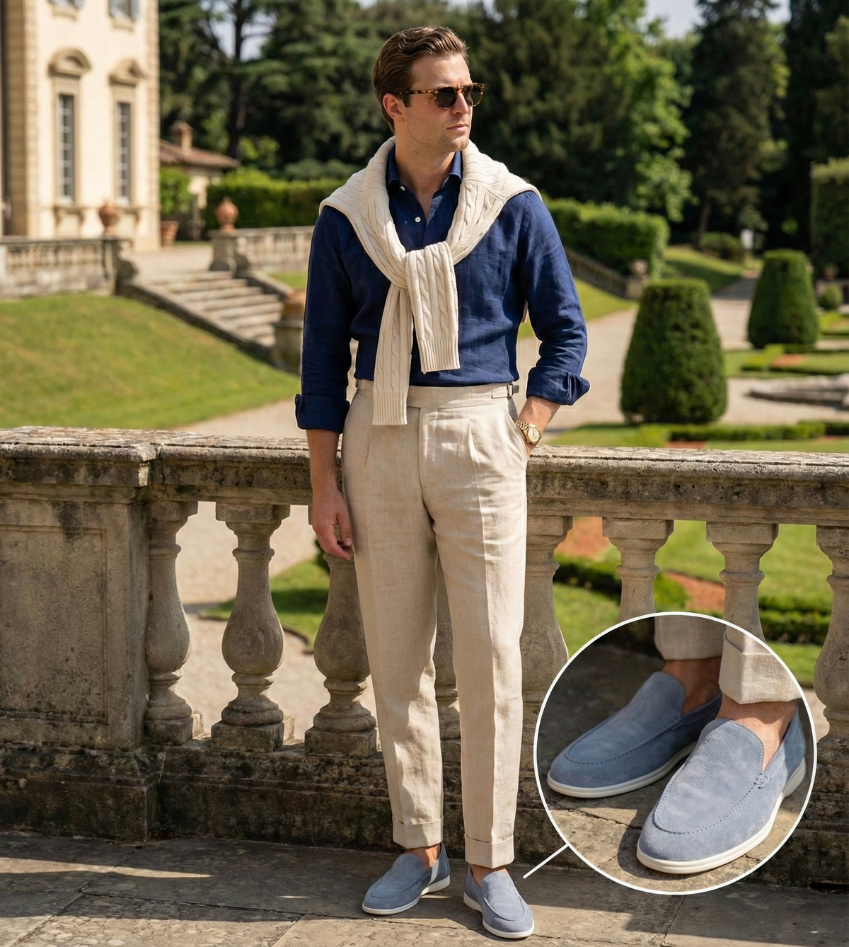 Lorenzo | Loafers i premium ruskind